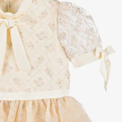 EIRENE Girls Pink Sequinned Satin & Tulle Dress Sale