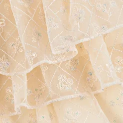 EIRENE Girls Pink Sequinned Satin & Tulle Dress Sale