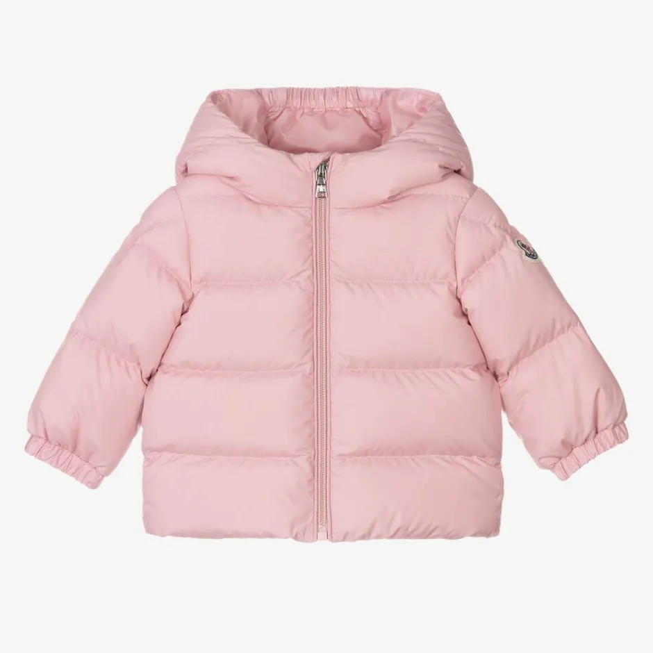 Moncler Enfant Girls Pink Sharon Down Puffer Coat Best