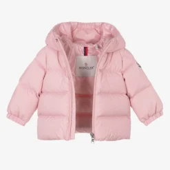 Moncler Enfant Girls Pink Sharon Down Puffer Coat Best
