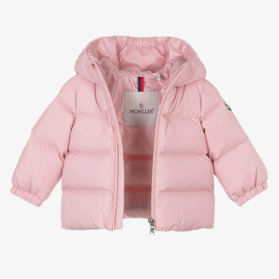 Moncler Enfant Girls Pink Sharon Down Puffer Coat Best