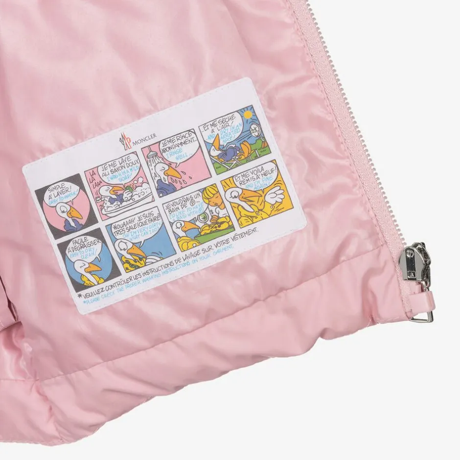 Moncler Enfant Girls Pink Sharon Down Puffer Coat Best