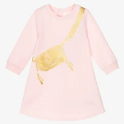 MARC JACOBS Girls Pink Snapshot Bag Cotton Dress Clearance