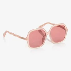 Chloé Girls Pink Square Sunglasses Clearance