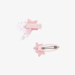 Bowtique London Girls Pink Star Hair Clips (2 Pack) New
