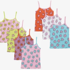 Stella McCartney Kids Girls Pink Star Vests (7 Pack) Discount