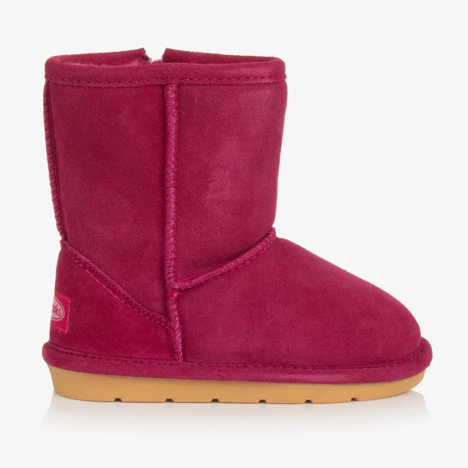 Chipmunks Girls Pink Suede Leather Boots Discount