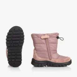 Falcotto by Naturino Girls Pink Teddy Bear Snow Boots