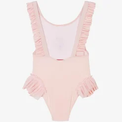 Selini Action Girls Pink Teddy Bear Swimsuit Clearance