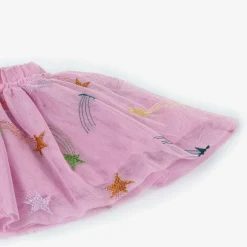 Stella McCartney Kids Girls Pink Tulle Shooting Star Skirt Online