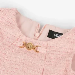 Versace Girls Pink Tweed Dress Best