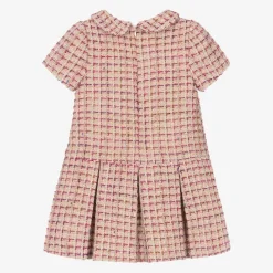 Patachou Girls Pink Tweed Dress Hot