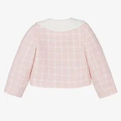 Self-Portrait Girls Pink Tweed Jacket Discount