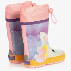 Playshoes Girls Pink Unicorn Rain Boots