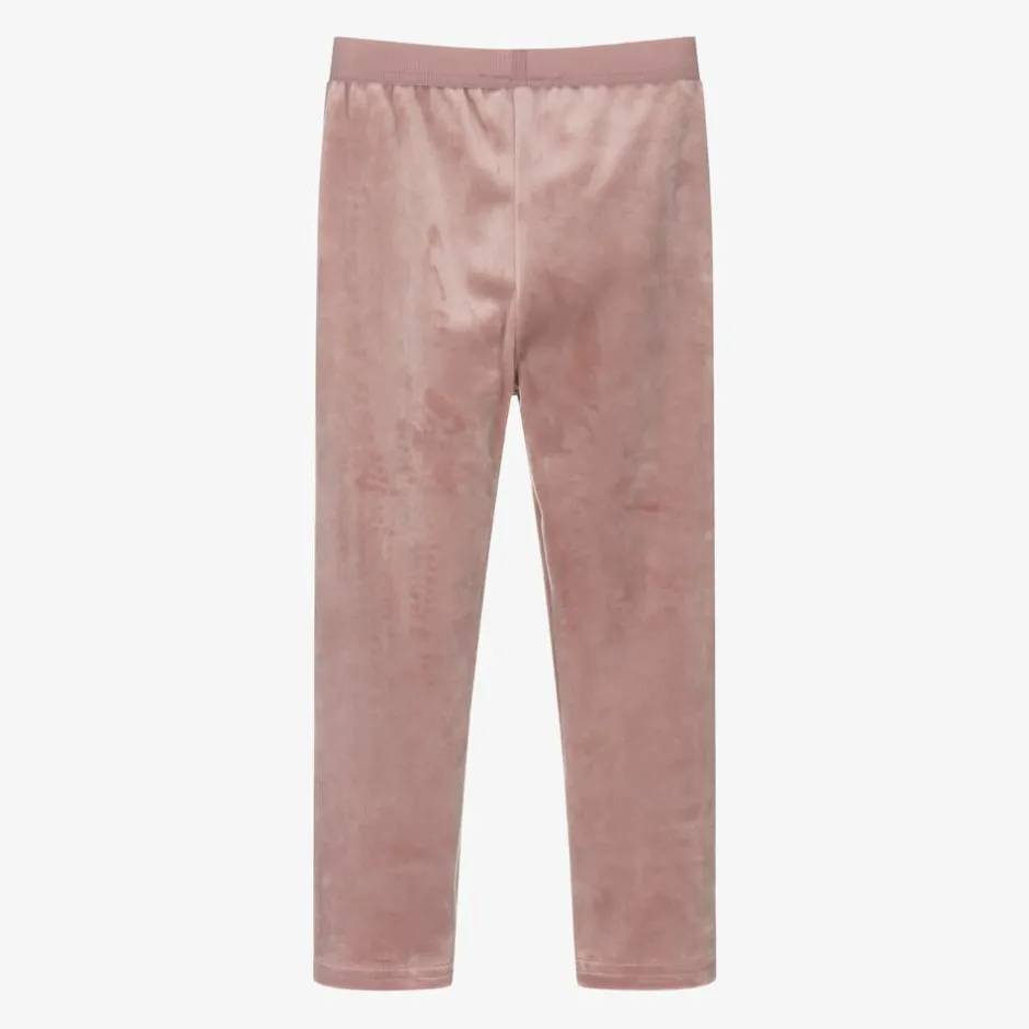 Mayoral Girls Pink Velour Leggings New