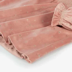 Mayoral Girls Pink Velour Star Dress Hot