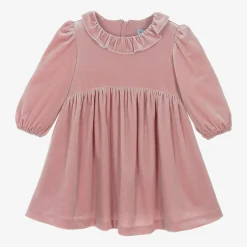 Abel amp; Lula Girls Pink Velvet Sparkle Dress New