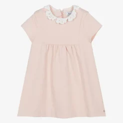 Tartine et Chocolat Girls Pink Viscose Dress Hot