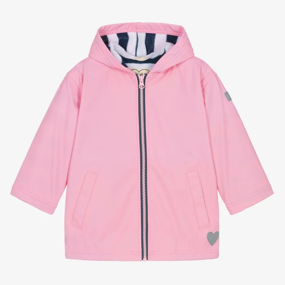 Little Blue House by Hatley Girls Pink Waterproof Raincoat Outlet