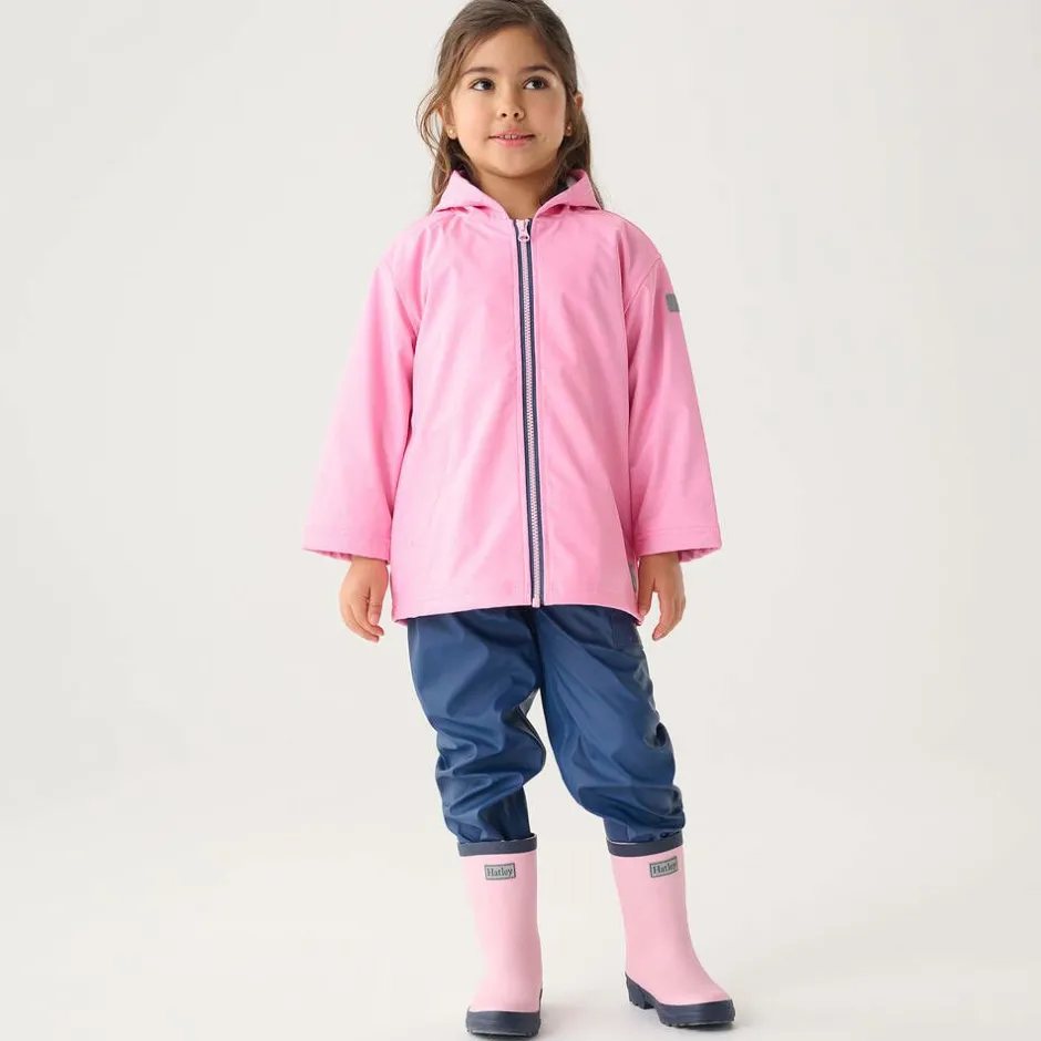 Little Blue House by Hatley Girls Pink Waterproof Raincoat Outlet