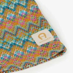 AIGNER Girls Pink ZigZag Wide-Leg Trousers