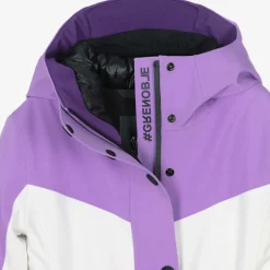 Moncler Enfant Girls Purple & White Corserey Ski Jacket Clearance
