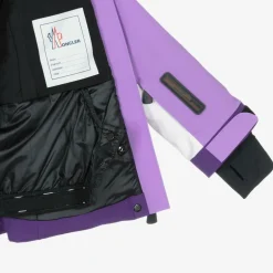 Moncler Enfant Girls Purple & White Corserey Ski Jacket Clearance