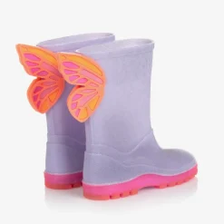 Sophia Webster Mini Girls Purple Butterfly Rain Boots Online