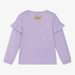 KENZO KIDS Girls Purple Cotton Top