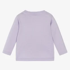 Stella McCartney Kids Girls Purple Organic Cotton Top New
