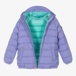 Töastie Girls Purple Packable Puffer Jacket Sale