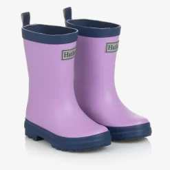 Little Blue House by Hatley Girls Purple Rain Boots Clearance