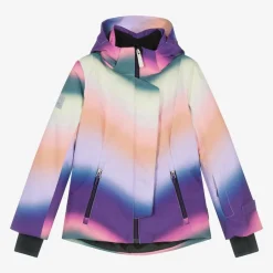 Molo Girls Purple Rainbow Ski Jacket Online