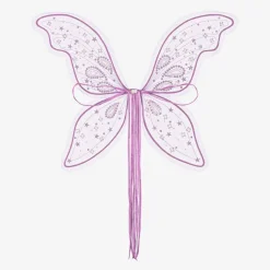 Tutu du Monde Girls Purple Sequin & Tulle Fairy Wings Clearance