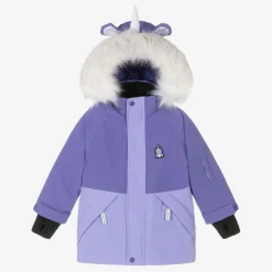 Roarsome Girls Purple Sparkle The Unicorn  Ski Jacket Sale