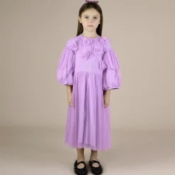 RaspberryPlum Girls Purple Tulle Flowers Dress Discount