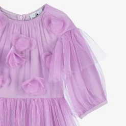 RaspberryPlum Girls Purple Tulle Flowers Dress Discount
