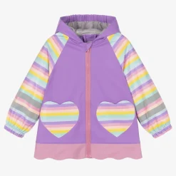 Playshoes Girls Purple Unicorn Raincoat Sale