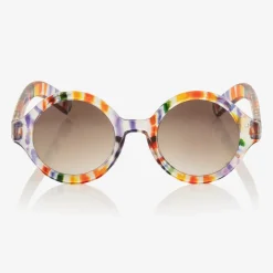 Molo Girls Rainbow Stripe Sunglasses (UVA/UVB) Watercolour Clearance