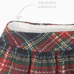 Mayoral Girls Red & Blue Check Skirt Set Hot
