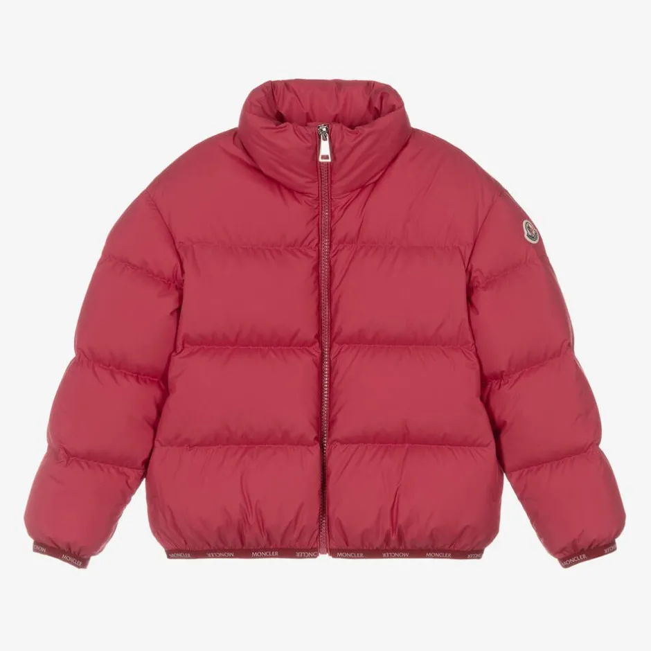 Moncler Enfant Girls Red Abbadia Puffer Jacket Online
