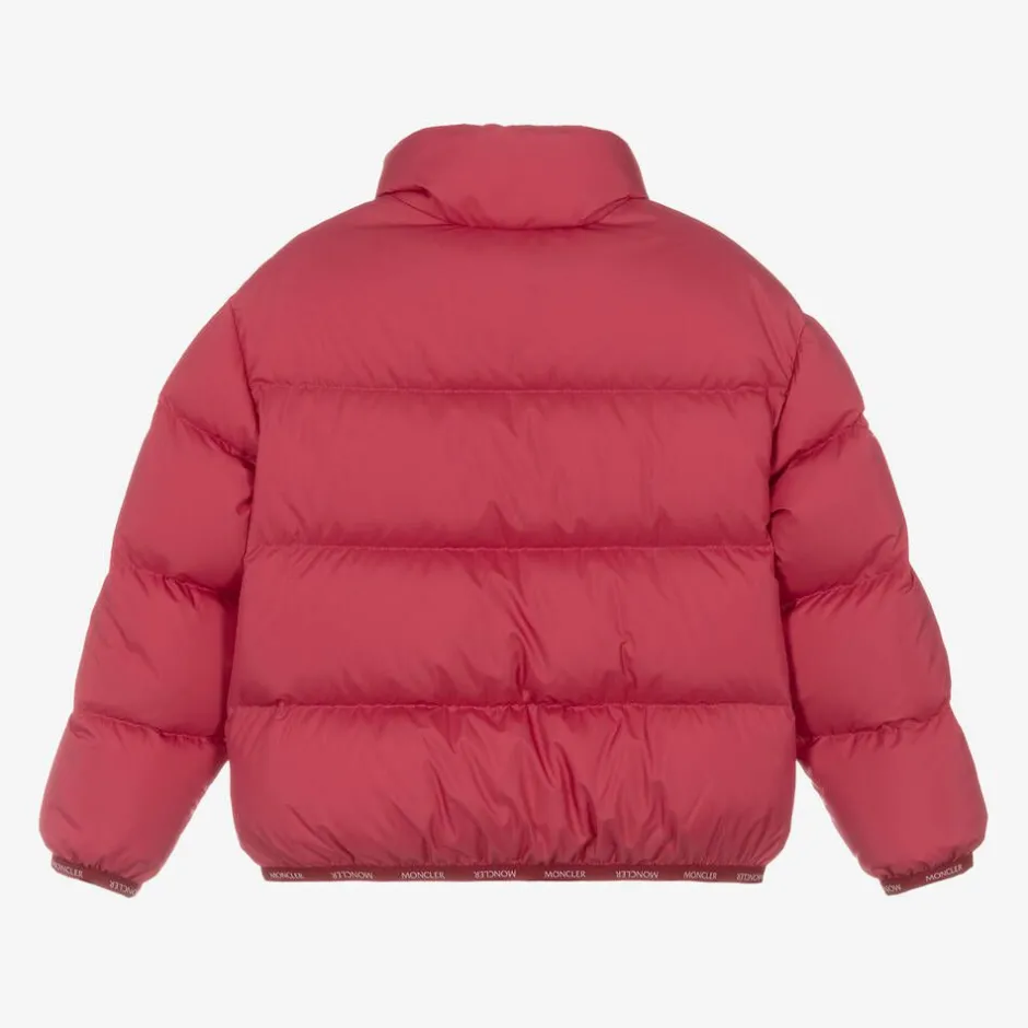 Moncler Enfant Girls Red Abbadia Puffer Jacket Online