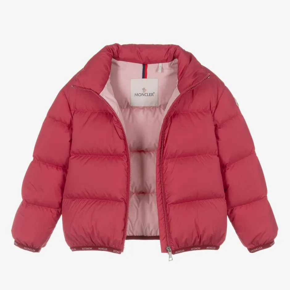 Moncler Enfant Girls Red Abbadia Puffer Jacket Online