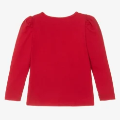 NAME IT Girls Red Cotton Disney Top