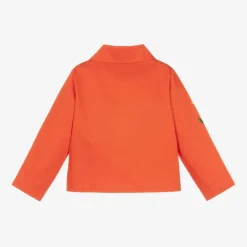 Mini Rodini Girls Red Cotton Embroidered Flower Jacket Discount