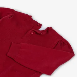 Mayoral Girls Red Cotton Knit Reindeer Jumper