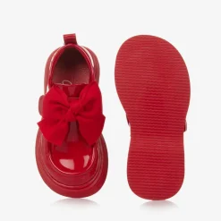 A Dee Girls Red Faux Patent Leather Loafers Sale