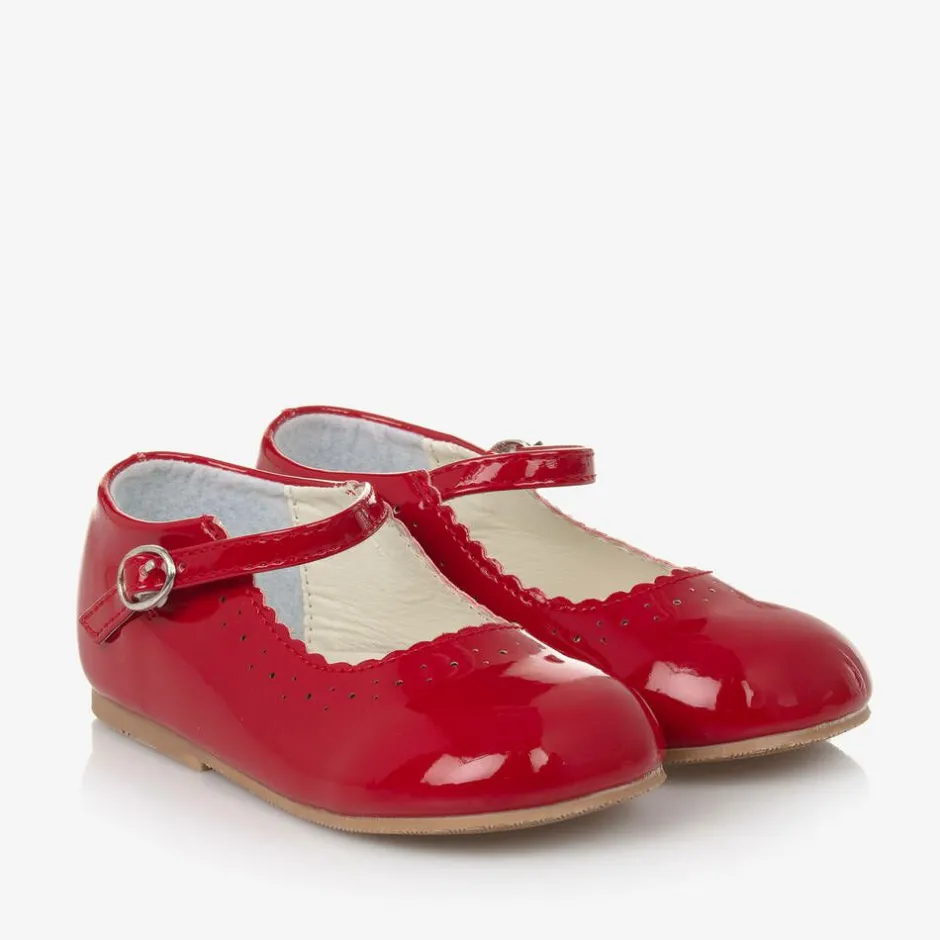 Sevva Girls Red Faux Patent Leather Shoes Online