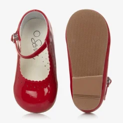 Sevva Girls Red Faux Patent Leather Shoes Online