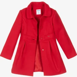 Mayoral Girls Red Felted Coat